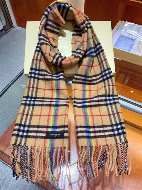 burberry shawl rainbow